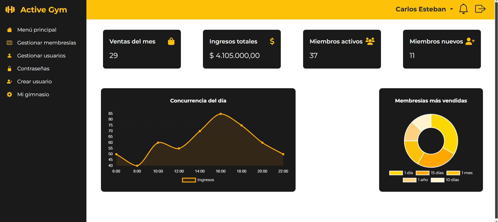 ActiveGym - Gestión integral para gimnasios